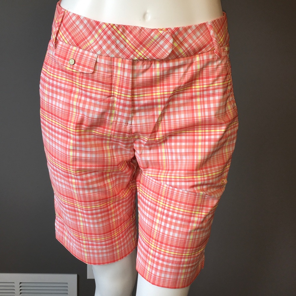 Sergio Rossi for Puma Pink Plaid Women's Shorts